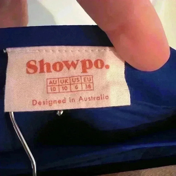 ShowPo. Cobalt Blue Ruffle Mini Skirt- Size 6- NWT - Picture 6 of 6